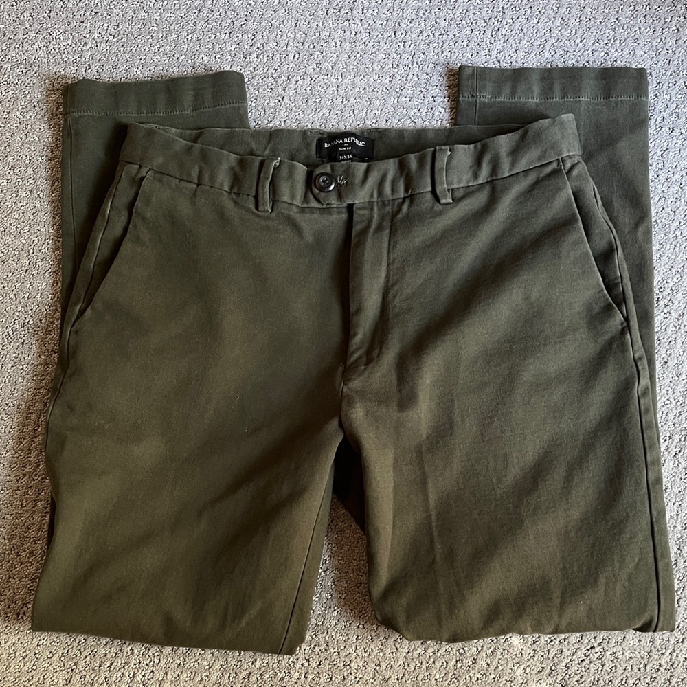 Banana Republic Factory Green Men's Pants
